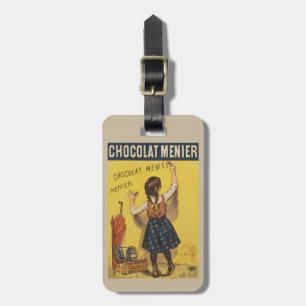Étiquette À Bagage Chocolat Menier Petite fille Mur écriture