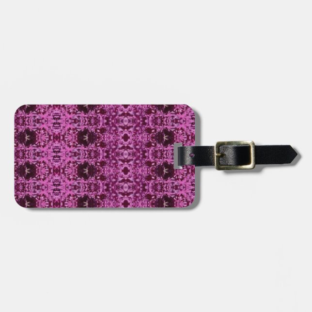 Étiquette À Bagage Chou foncé Ikat 7 (Devant horizontal)