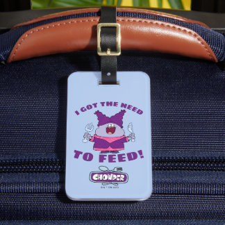 Étiquette À Bagage Chouette avec Fourche et couteau