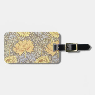 Étiquette À Bagage Chrysanthème Fleurs de Mère en Fleur de William Mo