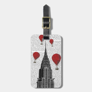 Étiquette À Bagage Chrysler Building et Red Hot Air Ballots