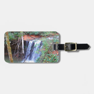 Étiquette À Bagage Chute d'eau du sentier randonnée