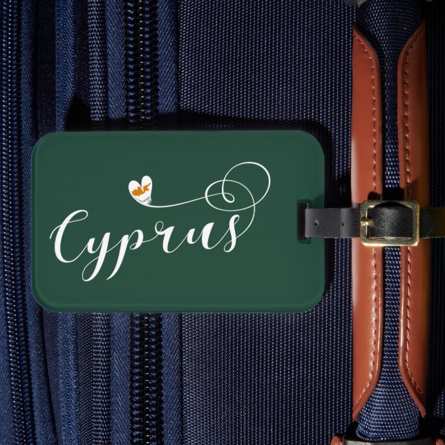 Étiquette À Bagage Chypre - Coeur du pavillon, Chypre (Insitu Rectoal 4)