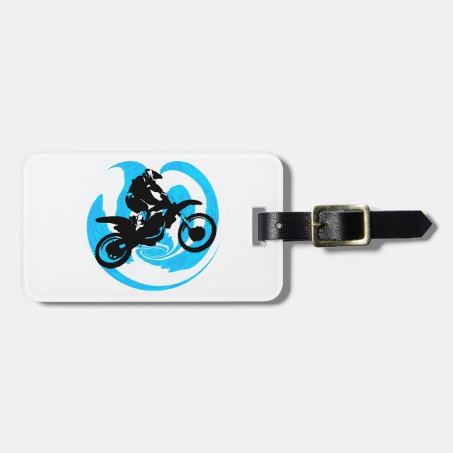 ÉTIQUETTE À BAGAGE CIEL BLEU DE MX (Devant horizontal)