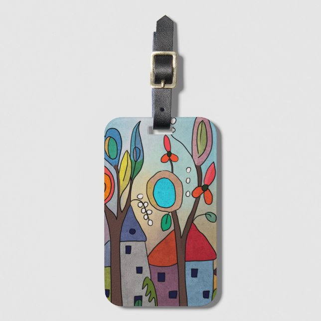 Étiquette À Bagage Cigognes (Devant Vertical)