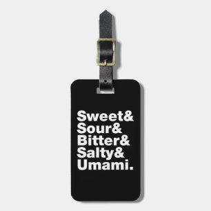 Étiquette À Bagage Cinq saveurs de base