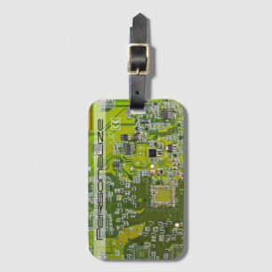 Étiquette À Bagage Circuit imprimé circuit imprimé circuit vert circu