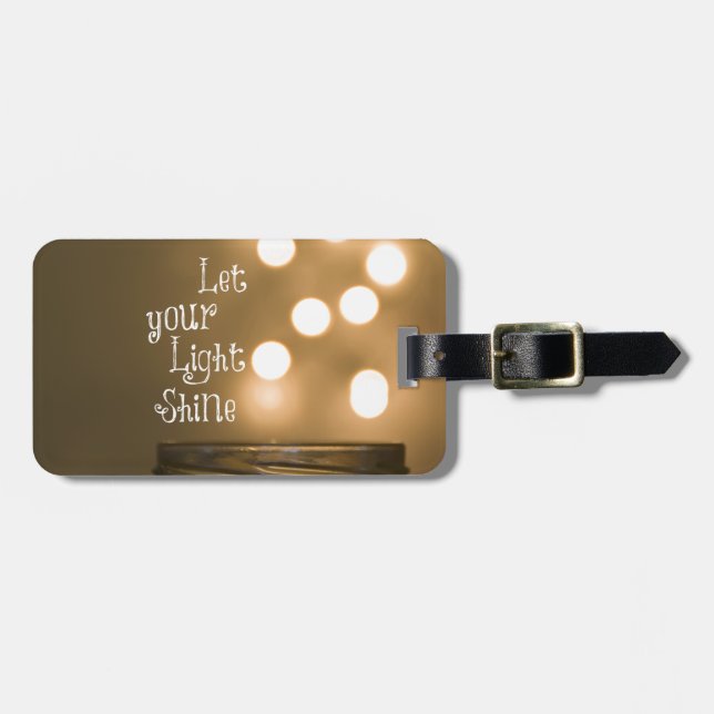 Étiquette À Bagage Citation chrétienne inspirée de la Bible (Devant horizontal)