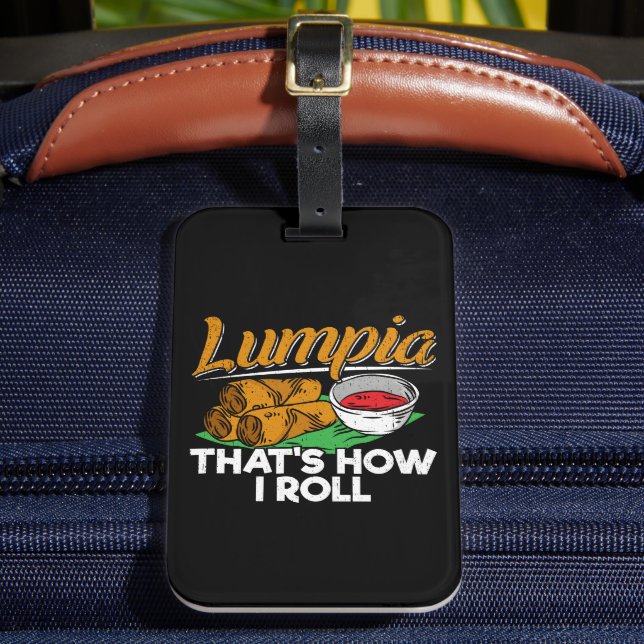 Étiquette À Bagage Citation de nourriture philippine Lumpia (Insitu Rectoal 2)