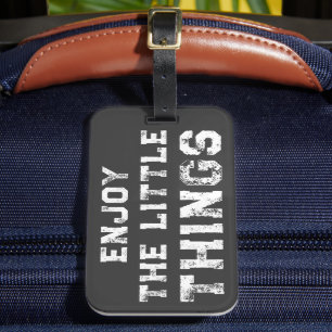 Étiquette À Bagage Citations inspirantes Profitez des petites choses