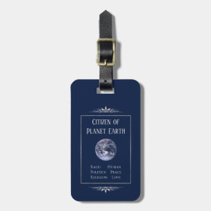 Étiquette À Bagage Citoyen de la planète Terre