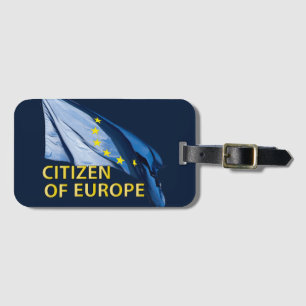 Étiquette À Bagage Citoyen d'Europe