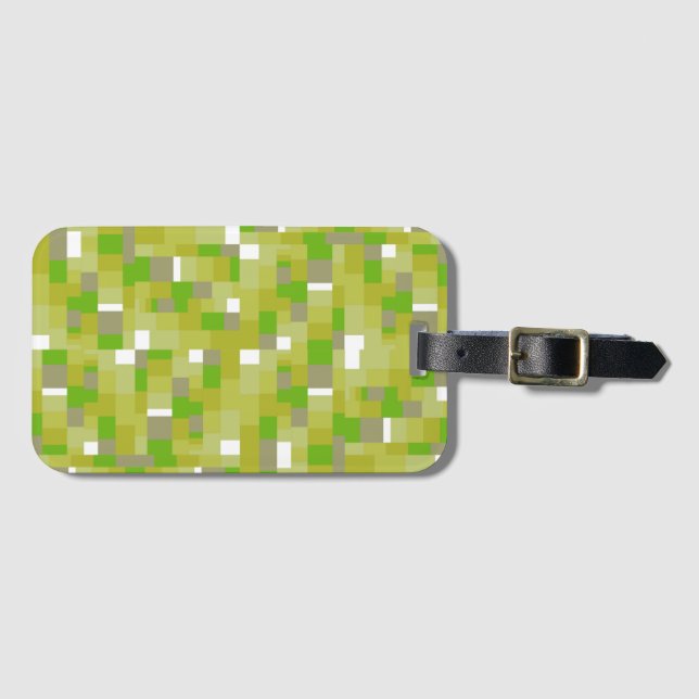 Étiquette À Bagage Citron de gingembre vérifié (correspondance de cou (Devant Horizontal)