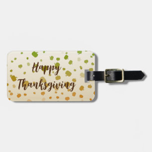 Étiquette À Bagage Citrouilles de Thanksgiving
