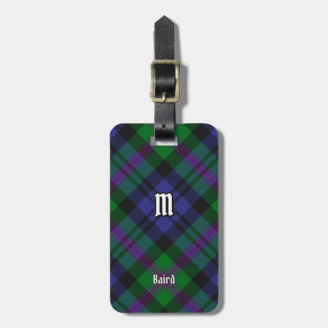 Étiquette À Bagage Clan Baird Tartan (Devant Vertical)