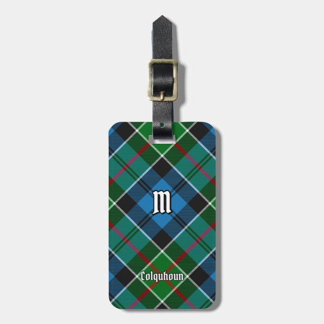 Étiquette À Bagage Clan Colquhoun Tartan (Devant Vertical)