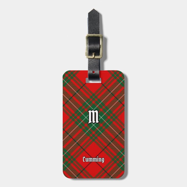 Étiquette À Bagage Clan Cumming Tartan (Devant Vertical)