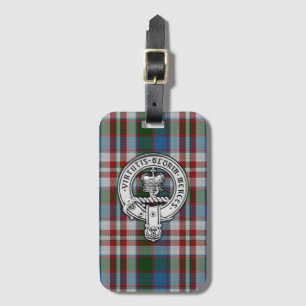Étiquette À Bagage Clan Donnachaidh (Robertson) Crest & Dress Tartan