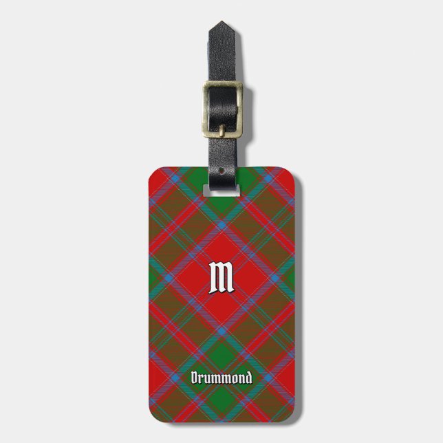 Étiquette À Bagage Clan Drummond Tartan (Devant Vertical)