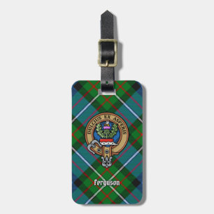 Étiquette À Bagage Clan Ferguson Crest sur Tartan