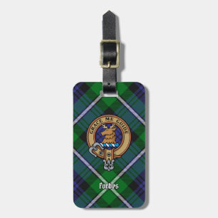 Étiquette À Bagage Clan Forbes Crest sur Tartan