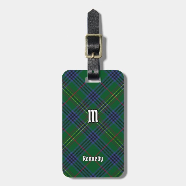 Étiquette À Bagage Clan Kennedy Tartan (Devant Vertical)
