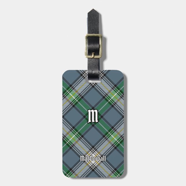 Étiquette À Bagage Clan MacDowall Tartan (Devant Vertical)