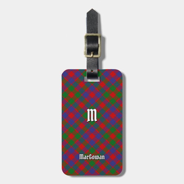 Étiquette À Bagage Clan MacGowan Tartan (Devant Vertical)