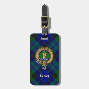 Étiquette À Bagage Clan MacKay Crest sur Tartan
