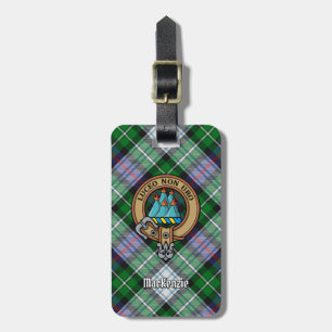 Étiquette À Bagage Clan MacKenzie Crest sur Tartan de robe