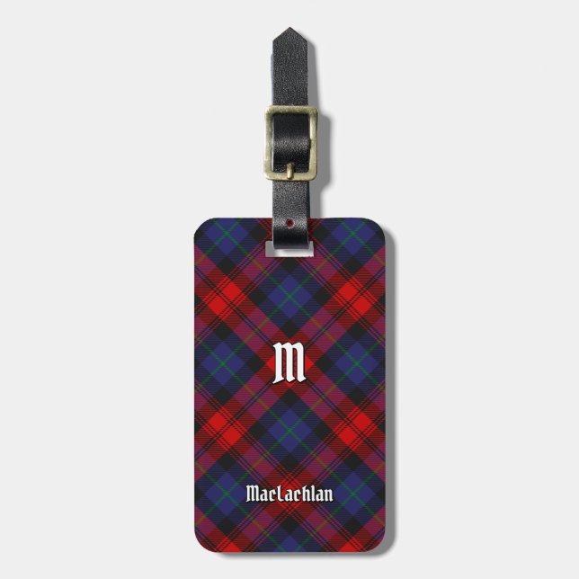 Étiquette À Bagage Clan MacLachlan Tartan (Devant Vertical)
