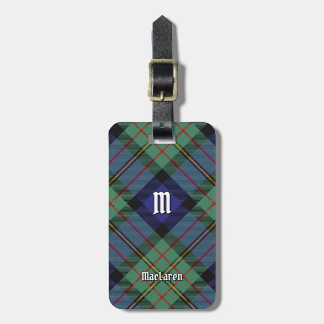 Étiquette À Bagage Clan MacLaren Tartan (Devant Vertical)