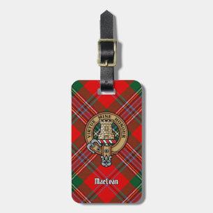 Étiquette À Bagage Clan MacLean Crest sur Tartan