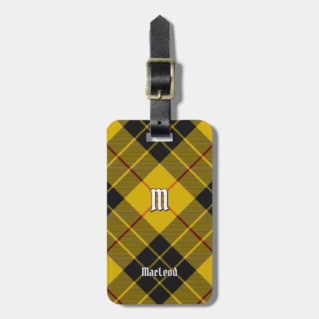 Étiquette À Bagage Clan Macleod de Lewis Tartan (Devant Vertical)