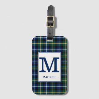 Étiquette À Bagage Clan MacNeil Tartan Monogrammed