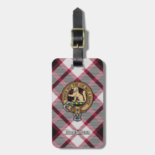 Étiquette À Bagage Clan MacPherson Crest sur la chasse Tartan
