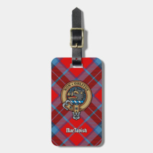 Étiquette À Bagage Clan MacTavish Crest sur Tartan
