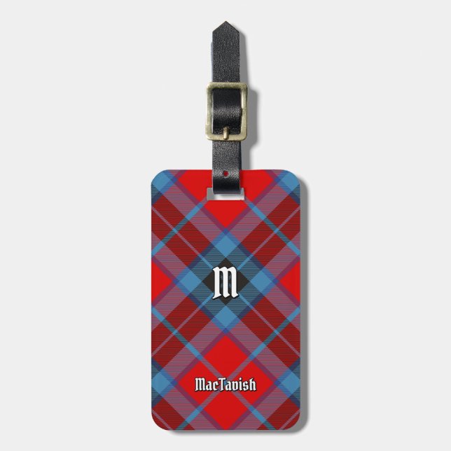 Étiquette À Bagage Clan MacTavish Tartan (Devant Vertical)