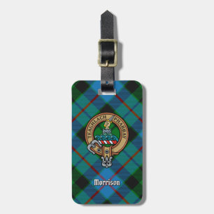 Étiquette À Bagage Clan Morrison Crest sur la chasse Tartan
