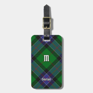 Étiquette À Bagage Clan Sinclair Chasse Tartan