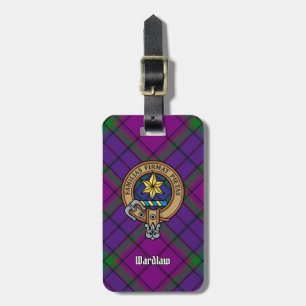 Étiquette À Bagage Clan Wardlaw Crest sur Tartan