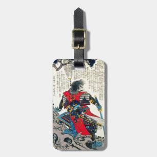 Étiquette À Bagage Classique oriental cool art du guerrier samouraï j