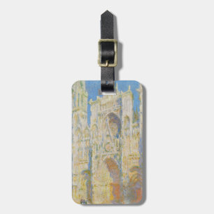 Étiquette À Bagage Claude Monet Cathédrale de Rouen Portail Lumière d