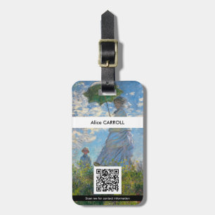 Étiquette À Bagage Claude Monet - La Promenade - Code QR