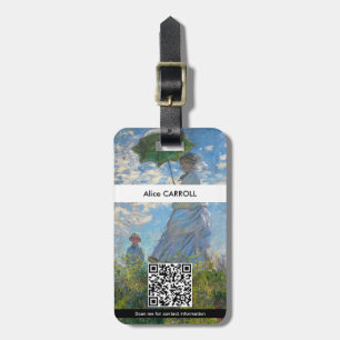 Étiquette À Bagage Claude Monet - La Promenade, Femme à l'Ombrelle