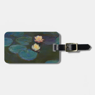Étiquette À Bagage Claude Monet Nymphéas Art Impressionniste à l'Huil