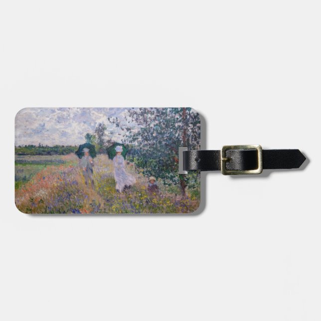 Étiquette À Bagage Claude Monet - Promenade près d'Argenteuil (Devant horizontal)