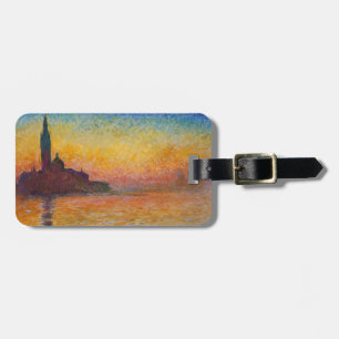 Étiquette À Bagage Claude Monet - San Giorgio Maggiore au crépuscule