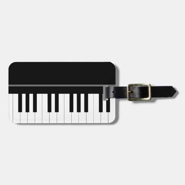 Étiquette À Bagage Clavier de piano (Devant horizontal)