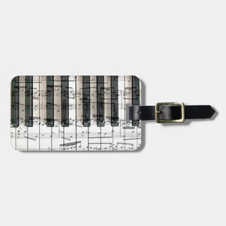 Étiquette À Bagage clavier piano